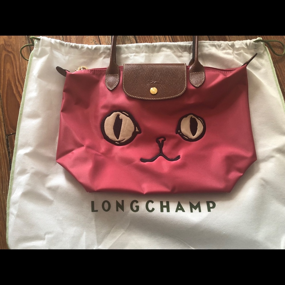 NEW Longchamp Miaou Tote in Malabar Pink